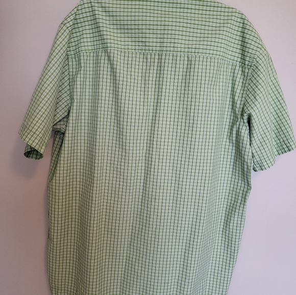 G.H. Bass & Com Short Sleeve Shirt Size Large Green - Picture 2 of 7